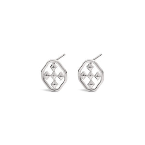 post shield earrings