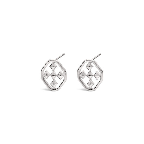 post shield earrings