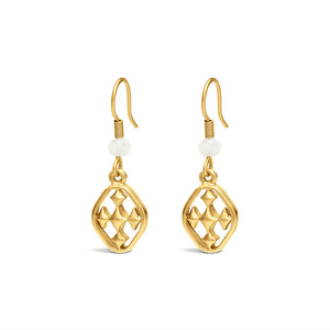 small beaded dangle earring