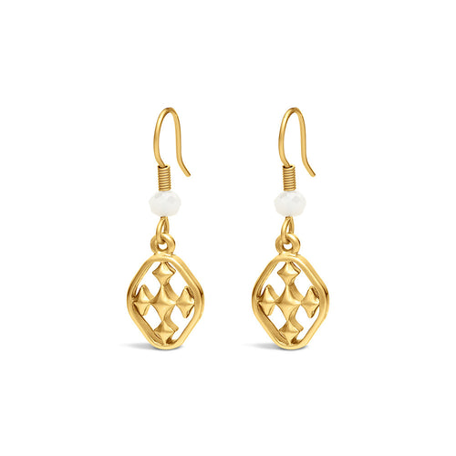 small beaded dangle earring