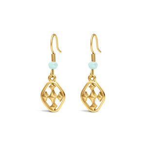 small beaded dangle earring