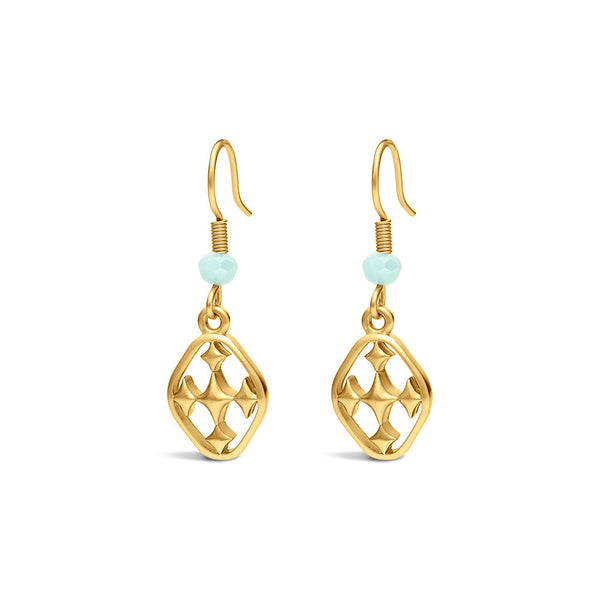 small beaded dangle earring
