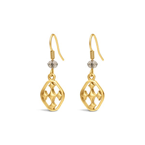 small beaded dangle earring