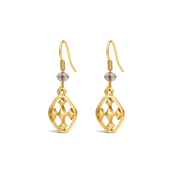small beaded dangle earring
