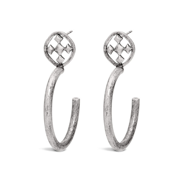 matte shield hoops