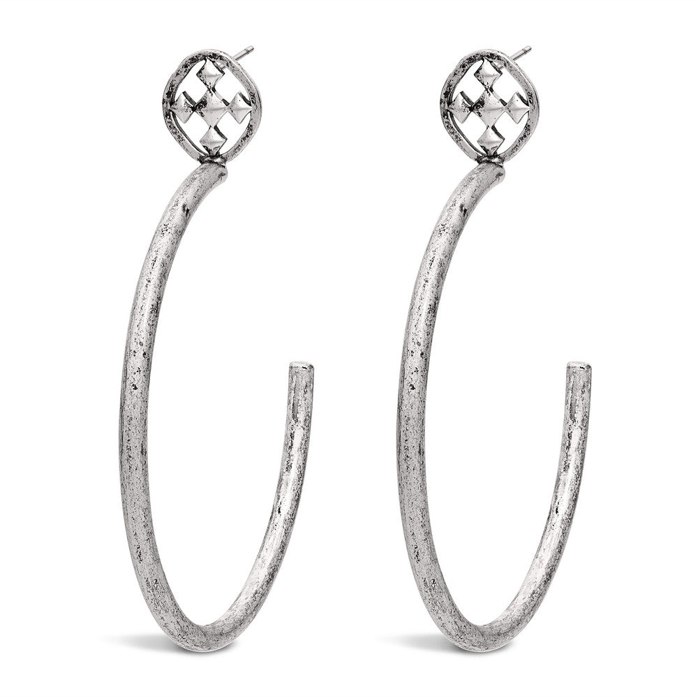 matte shield hoops