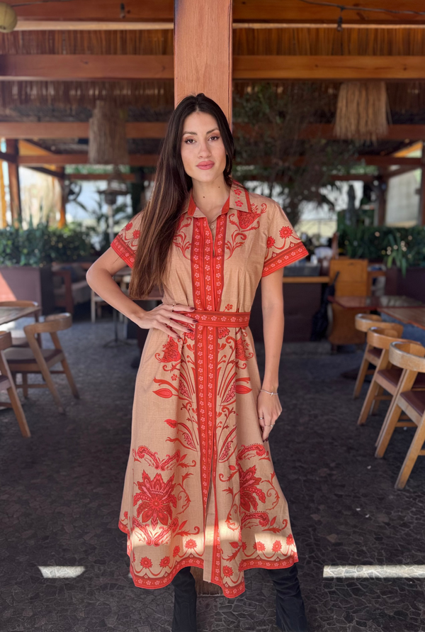 CHELSEA SHIRTDRESS | BILTMORE TAN