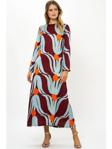 Long Sleeve Shift Maxi