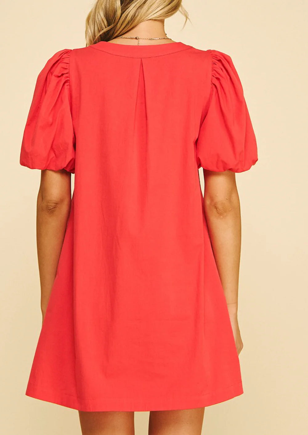 Embroidered Detail Mini Dress