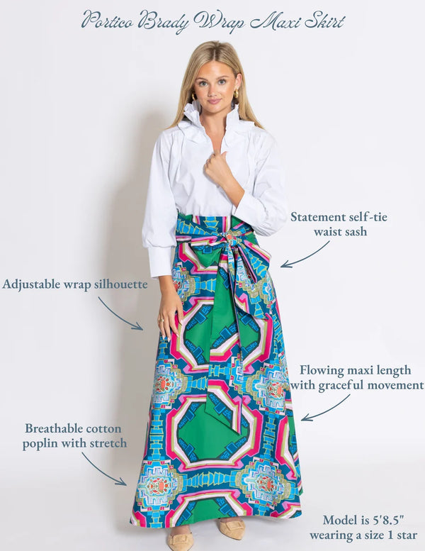 Portico© Brady Wrap Maxi Skirt