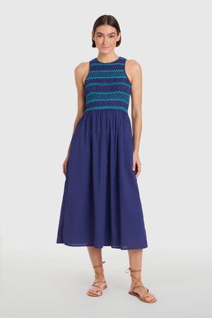 Stroll Dress, Navy