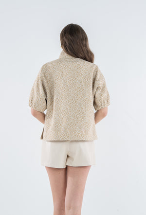 Poppy Top - Mosaic Monogram