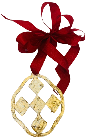 Shield of Faith Gold Leaf Ornament