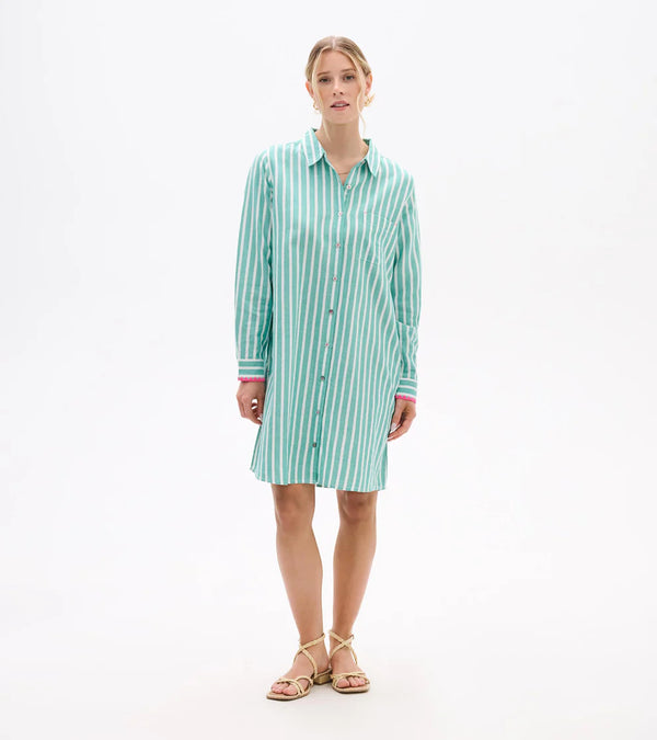 Julia Shirt Dress - Arcadia Stripes
