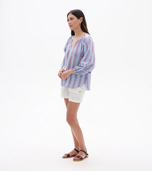 Naomi Blouse - Chambray Rainbow