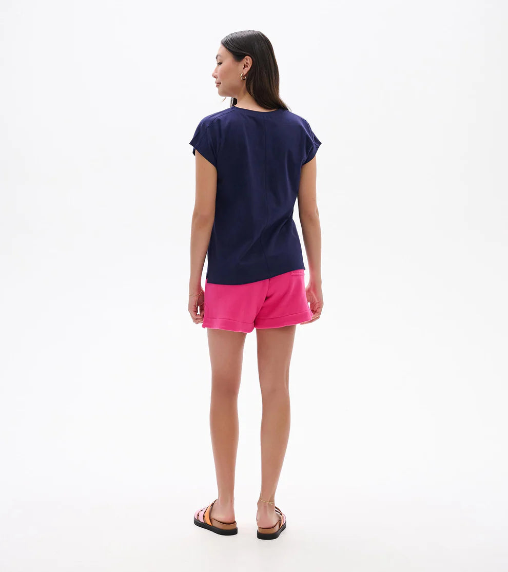 Ella Relaxed Tee - Patriot Blue