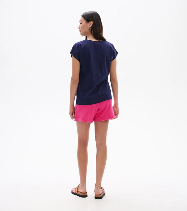 Ella Relaxed Tee - Patriot Blue