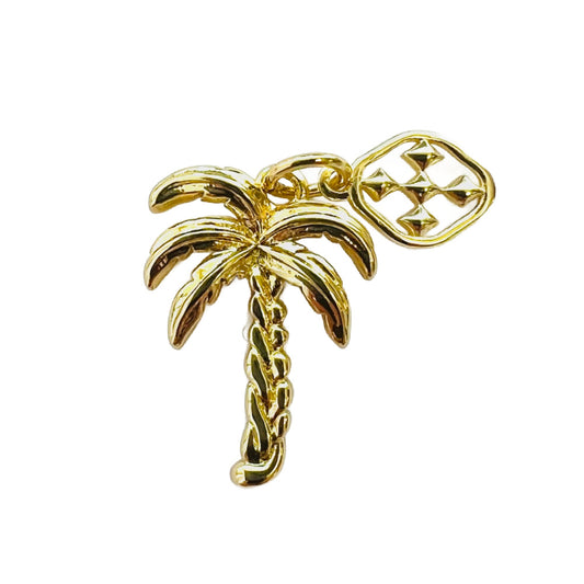 gold palm tree with shield of faith charm