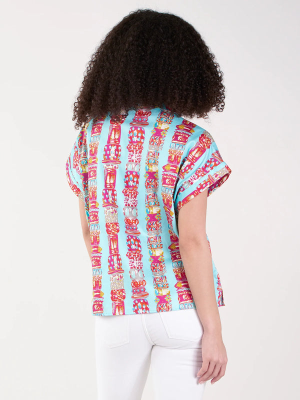 Poppy Pullover- Iconic Iris