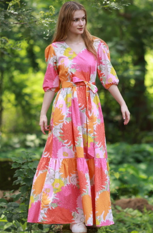 Molly Dress - Floral Bunches