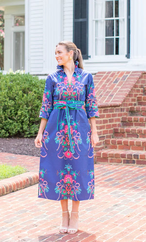 Aramenta Blue Bouvier Long Dress