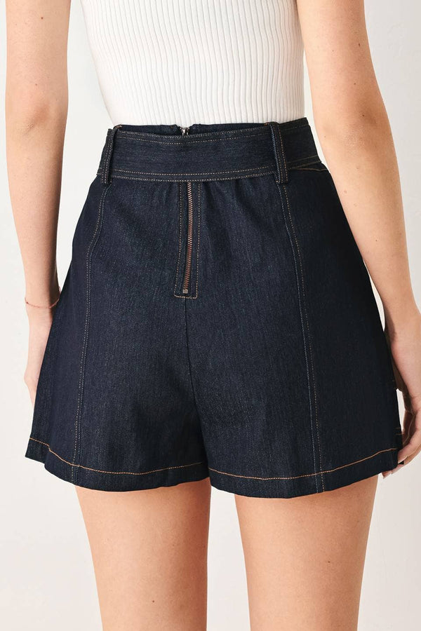 Denim Capelet Skort Set