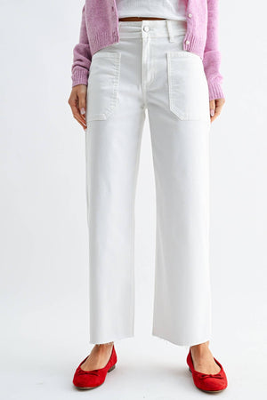 White Wide Leg Jeans