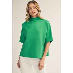 NEW Mock Neck Sweater Top