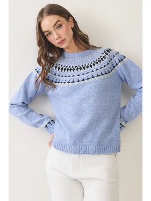 Northern Style Pattern Knit Sweater