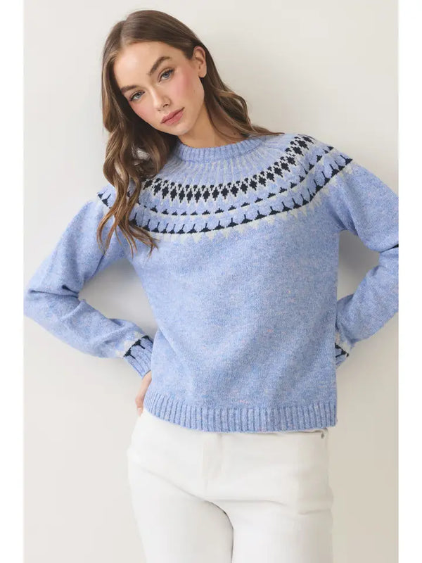 Northern Style Pattern Knit Sweater