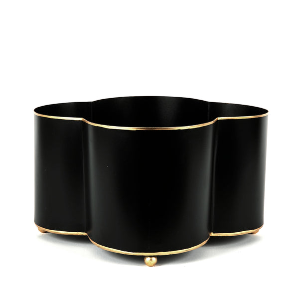 Mattie Quatrefoil Cachepot Planter