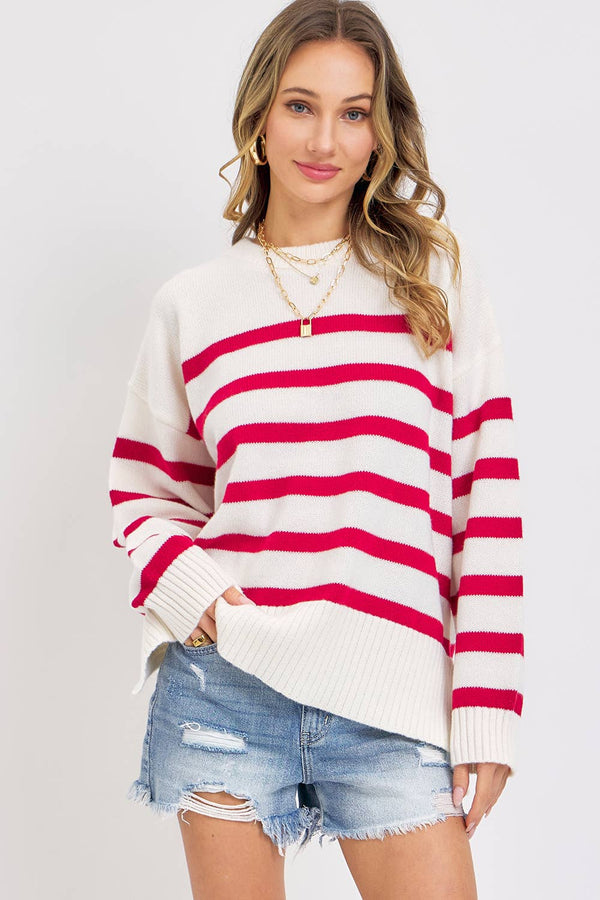 Striped Oversized Sweater