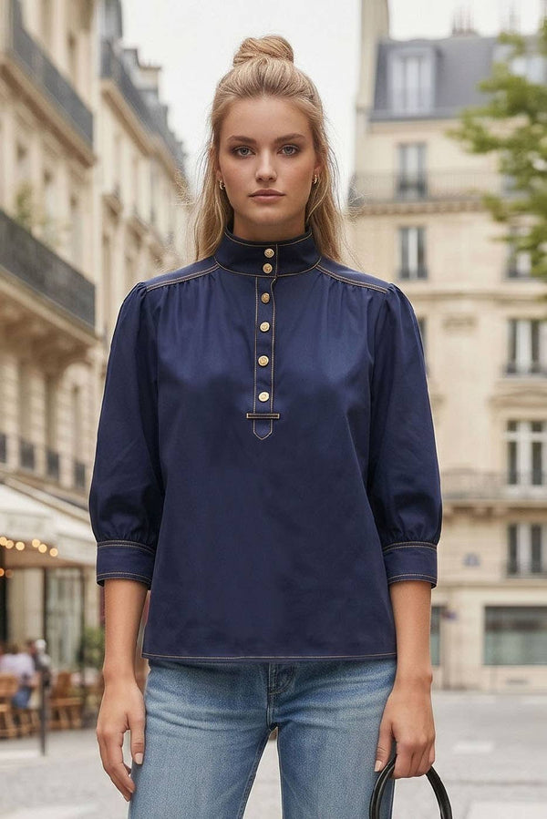 Giselle High Neck Blouse