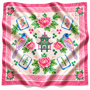 Mahjong Garden Scarf