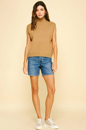 Mock Neck Sweater Vest