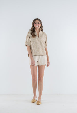 Poppy Top - Mosaic Monogram