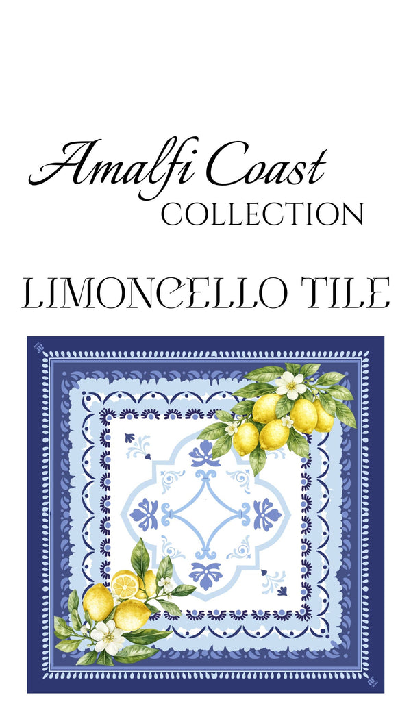 Amalfi Coast Mahjong Mat | Lemon Italy Mediterranean
