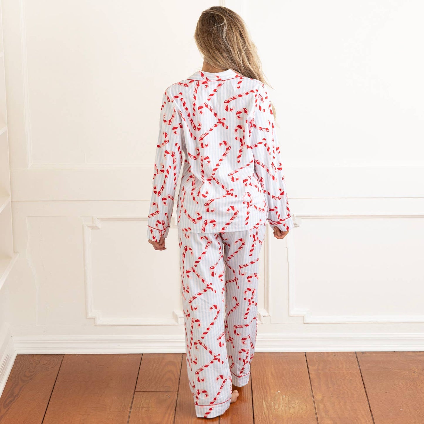 Candy Cane Stripe Flannel PJ Set