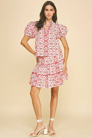 Geometric Floral Print Set