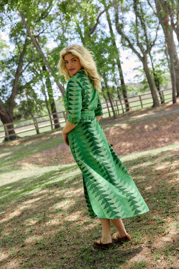 Eloise Dress | Bagru Triangle