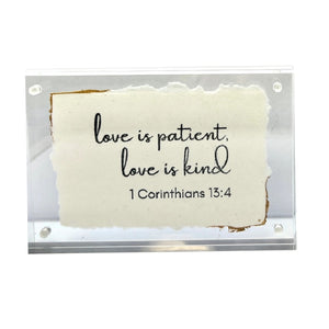 Bible verse acrylic frame