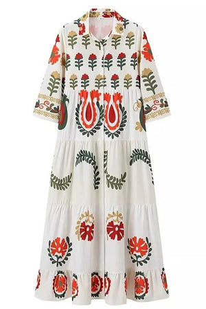 Floral Printed Maxi Dress