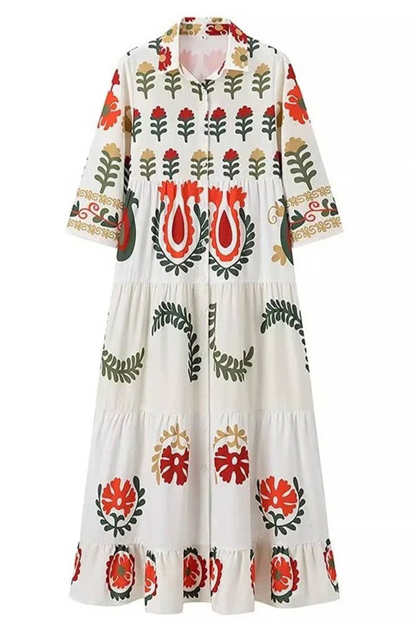 Floral Printed Maxi Dress