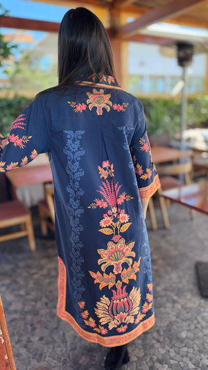 ASPEN MIDI | CHINTZ NAVY