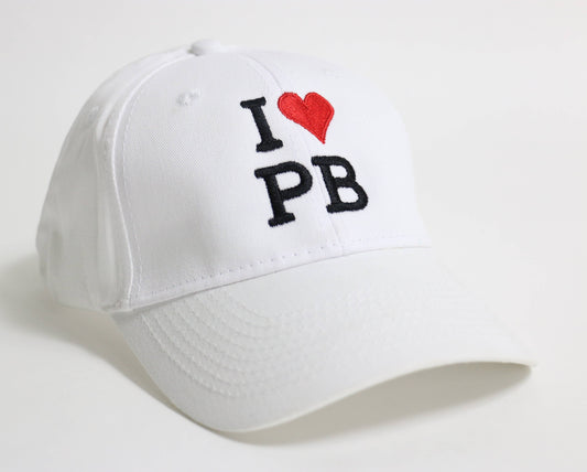 I love PB hat- white