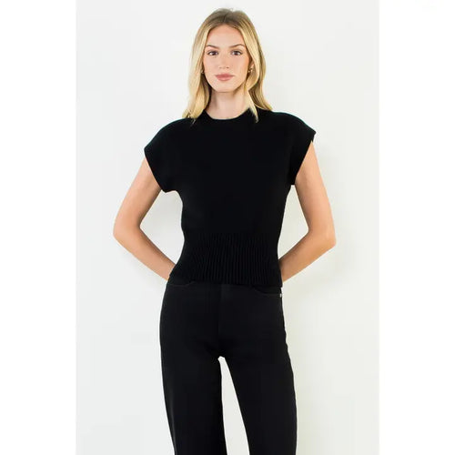 Sleeveless Sweater Top