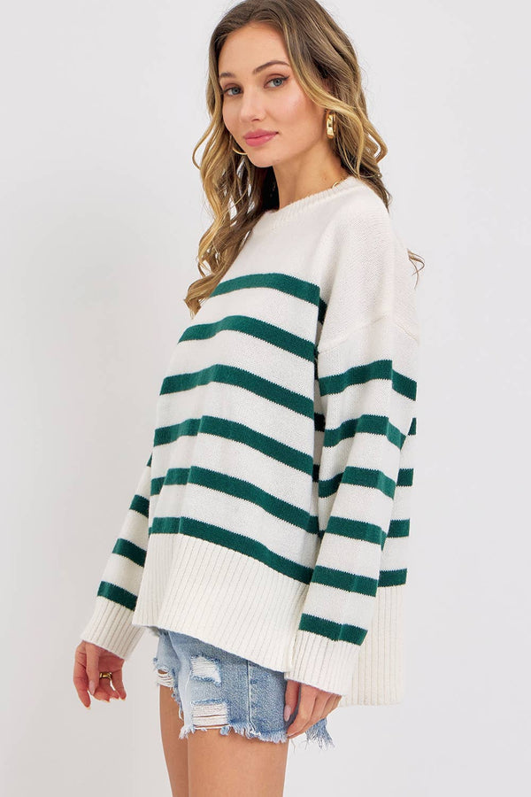 Striped Oversized Sweater