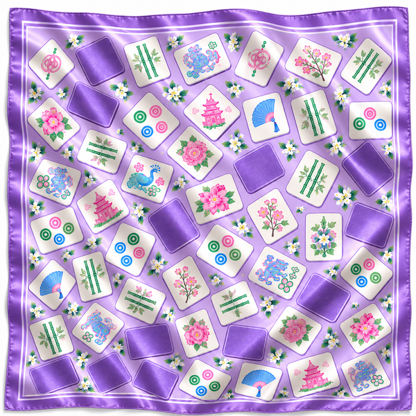 Mahjong Garden Scarf