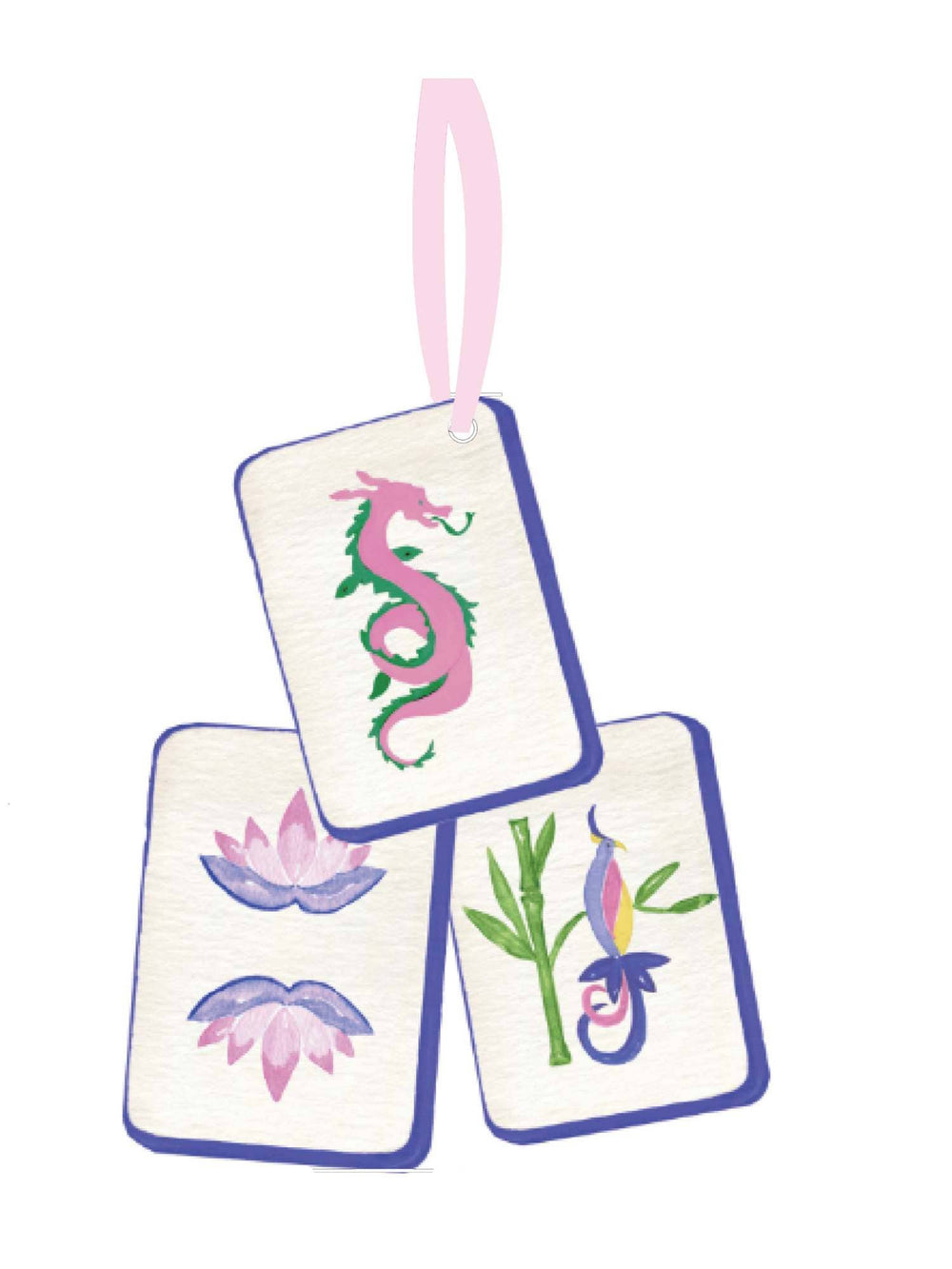 Mahjong Christmas Petite Ornament Acrylic