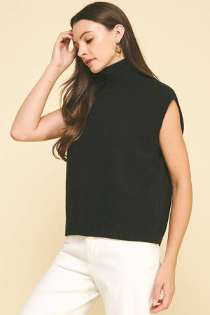Mock Neck Sweater Vest